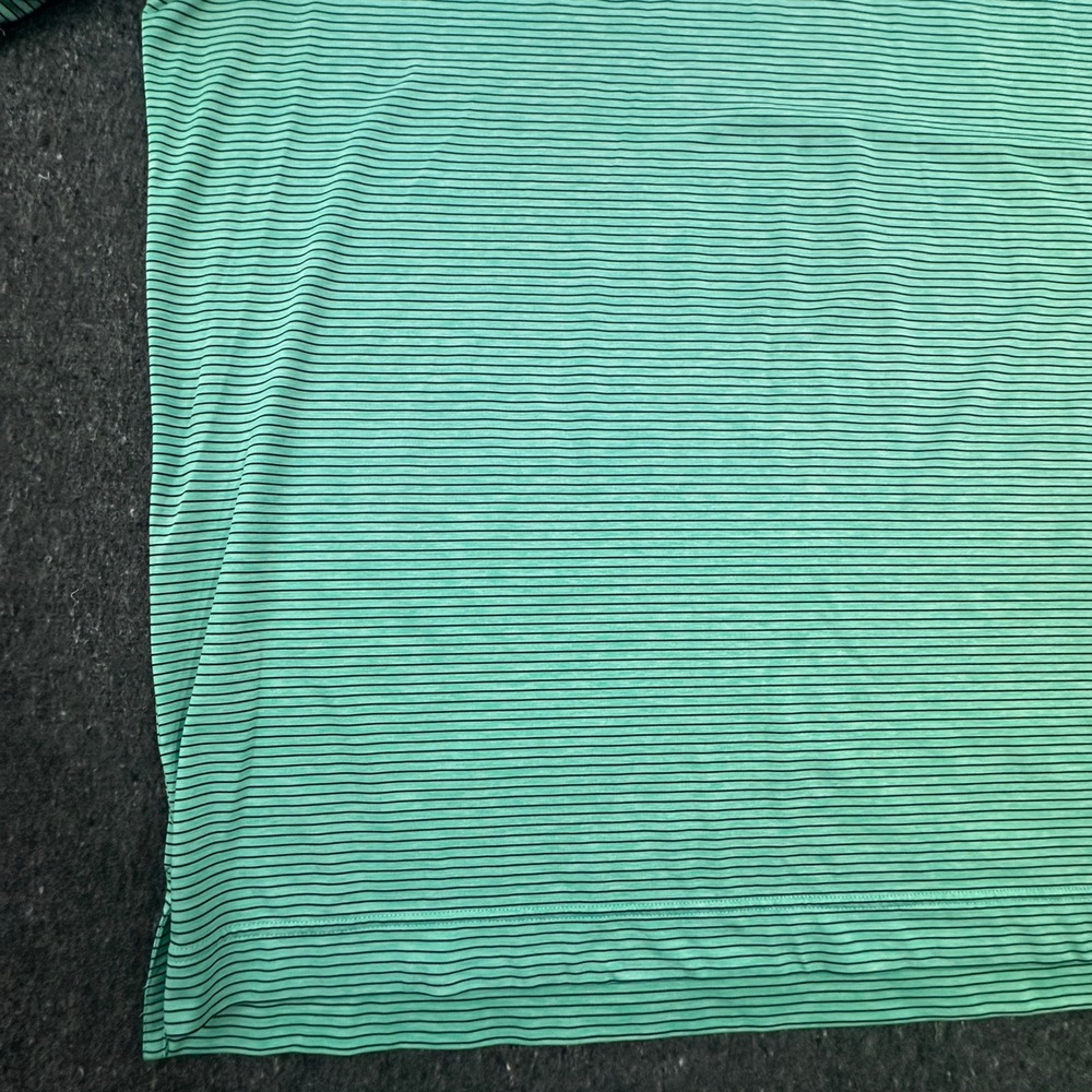 FootJoy Polo Shirt Mens XXL Green Striped Short Sleeve Performance 27420 - Picture 8 of 16